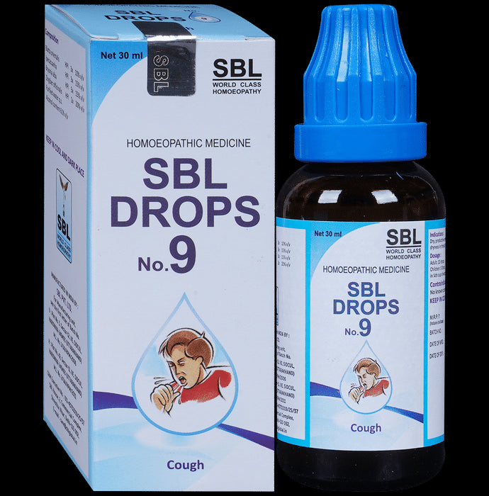 SBL Drops No. 9 ( For Cough) - Classic Derma