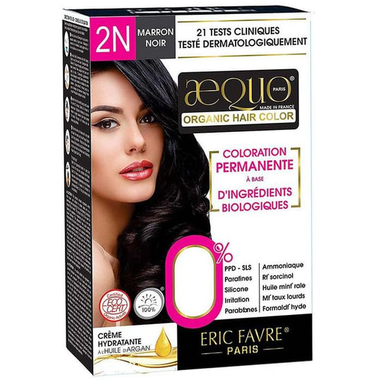 Aequo Organic Hair Color Blackish Brown 2N - Classic Derma