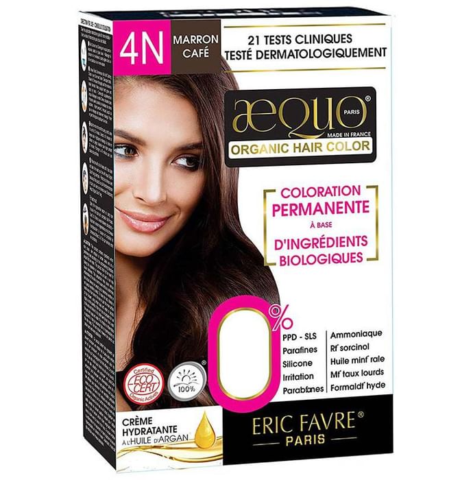 Aequo Organic Hair Color Medium Brown 4N - Classic Derma