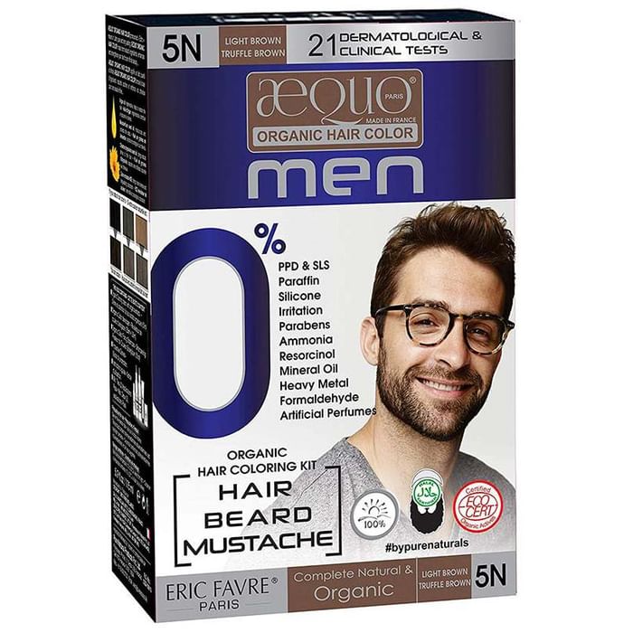 Aequo Organic Hair Color Men Light Brown 5N - Classic Derma