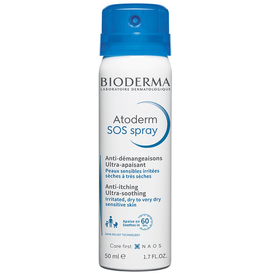 Bioderma Atoderm SOS Anti-Itching Ultra-Soothing Spray | For Irritated, Dry to Very Dry Sensitive Skin - Classic Derma