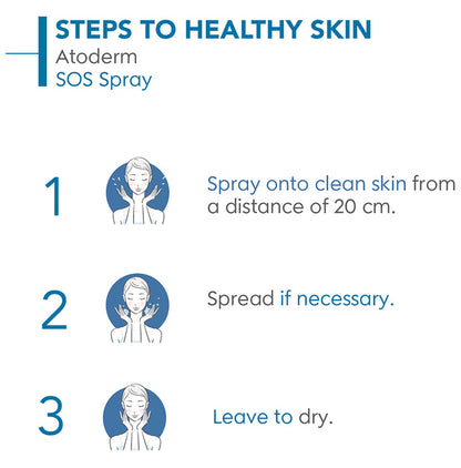 Bioderma Atoderm SOS Anti Itching Ultra Soothing Spray | For Irritated, Dry to Very Dry Sensitive Skin