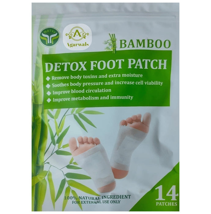 Agarwals Bamboo Detox Foot Patch (14 Each) - Classic Derma