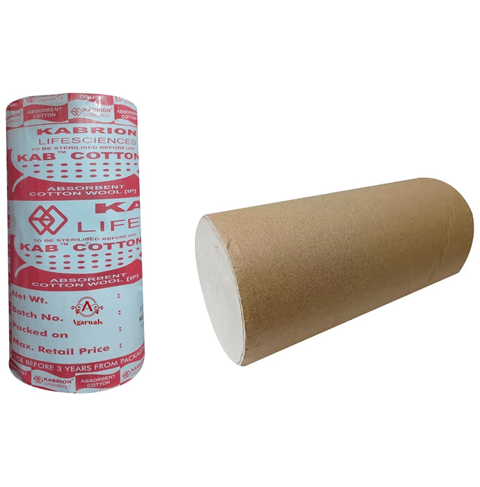 Agarwals Kab Prime Cotton Absorbent Surgical Cotton Wool (400gm Each) - Classic Derma