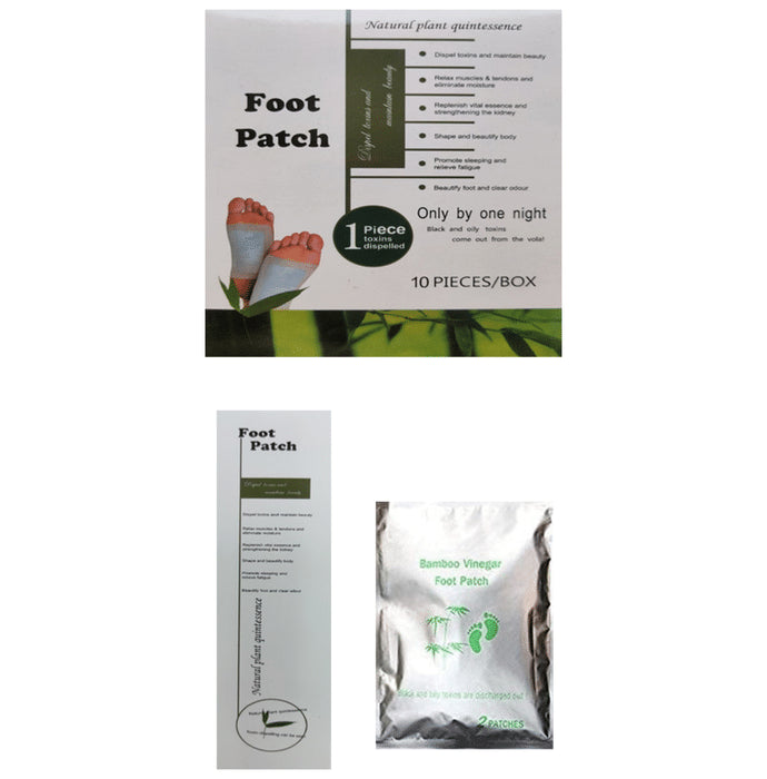Agarwals Premium Swadeshi Herbal Organic Detox Foot Patch (10 Each) - Classic Derma