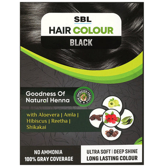 SBL Hair Colour 12 Sachets Black - Classic Derma