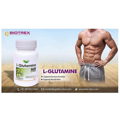 Biotrex L-Glutamine 500mg Capsule