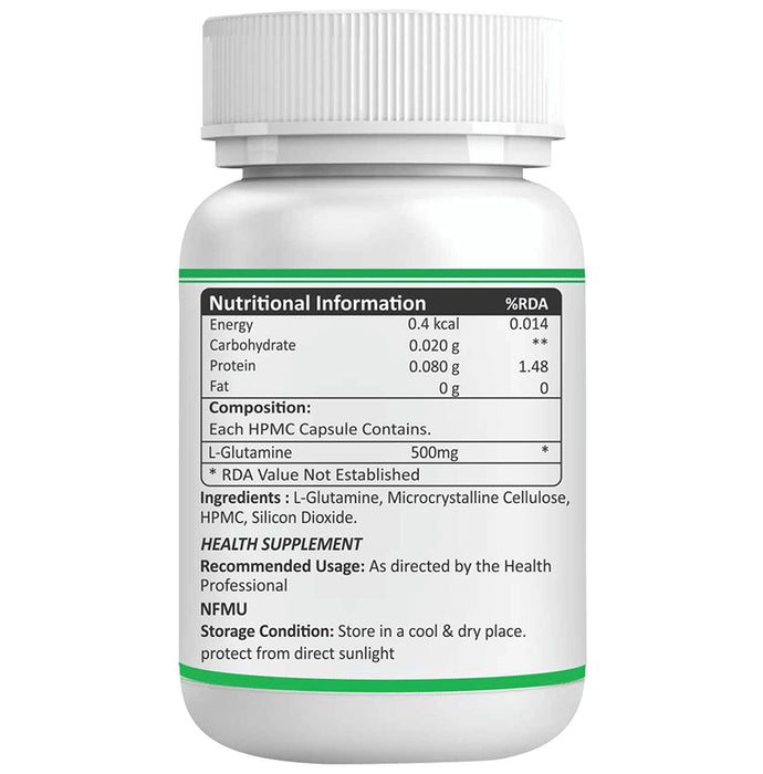 Bioven L-Glutamine 500mg Vegetarian Capsules