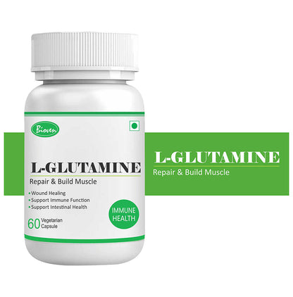 Bioven L-Glutamine 500mg Vegetarian Capsules