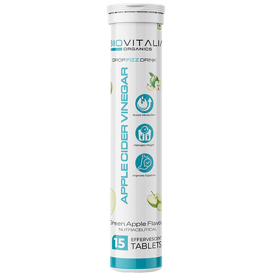 Biovitalia Organics Apple Cider Vinegar Effervescent Tablet Green Apple - Classic Derma