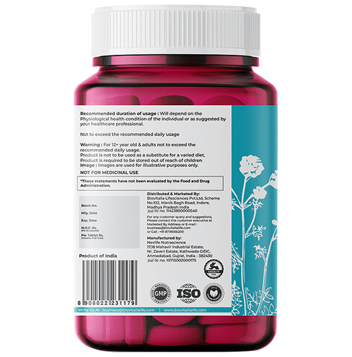 Biovitalia Organics Plant-Based Vitamin B12 1000mg Capsule