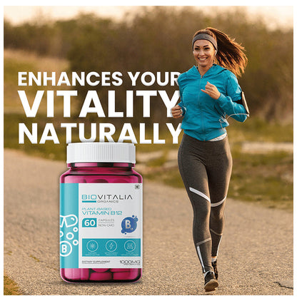 Biovitalia Organics Plant-Based Vitamin B12 1000mg Capsule