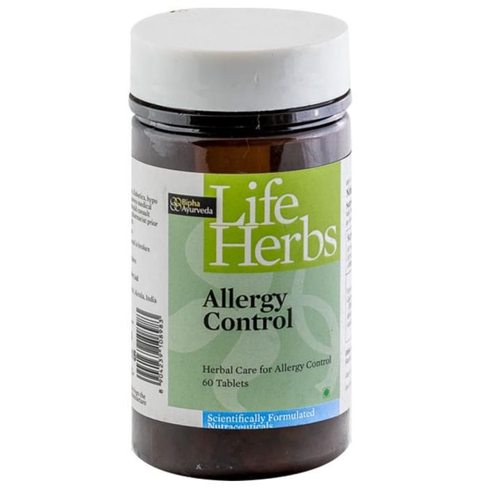 Bipha Ayurveda Life Herbs Allergy Control Tablet - Classic Derma