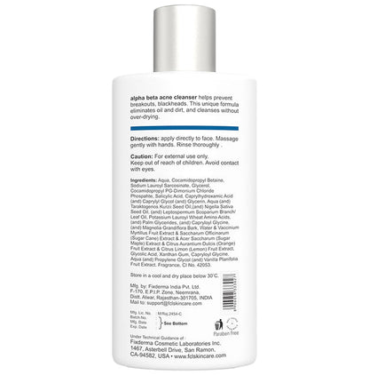 Fixderma Cosmetic Laboratories Alpha Beta Acne Cleanser