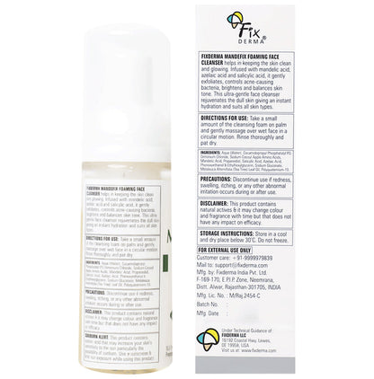 Fixderma Mandefix Foaming Face Cleanser