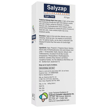 Fixderma Salyzap Lotion For Acne Night Time