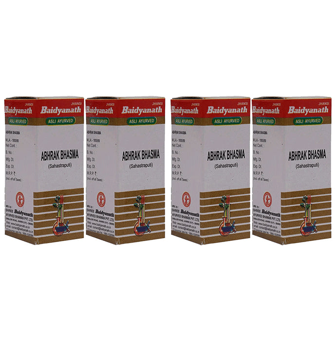 Baidyanath (Jhansi) Abhrak Bhasma-Sahastraputi (1gm Each) - Classic Derma
