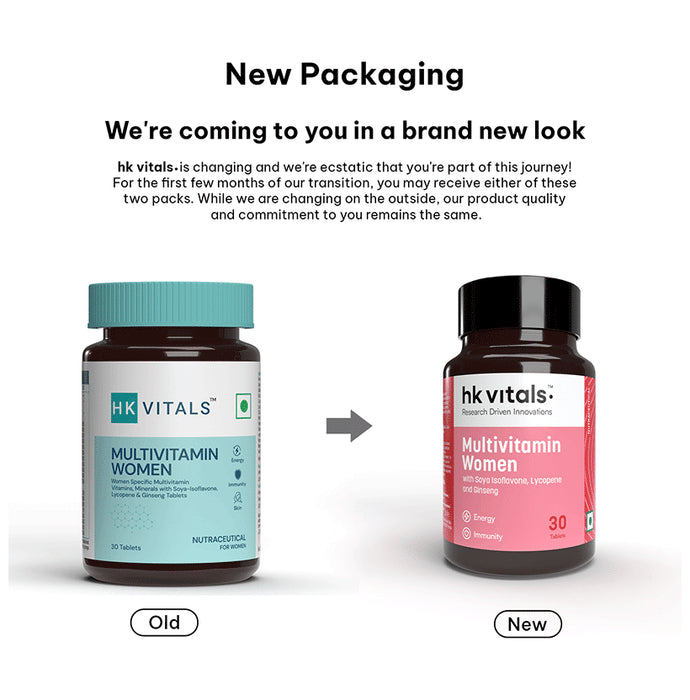 Healthkart HK Vitals Multivitamin Women | For Energy, Joint, Skin, Hair & Immunity | Tablet