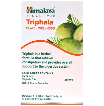 Himalaya Wellness Pure Herbs Triphala Bowel Wellness Tablet | For Constipation & Stomach Care