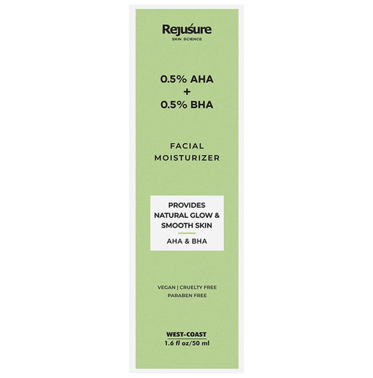 Rejusure 0.5% AHA + 0.5% BHA Facial Moisturizer - Classic Derma