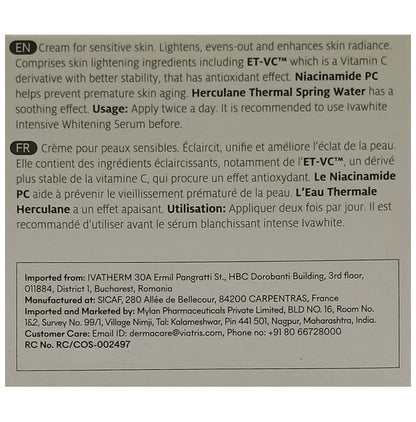 Ivatherm Ivawhite Whitening Cream