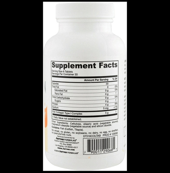 Jarrow Formulas Collagen Type I Tablet | Promotes Collagen Production & Skin Elasticity