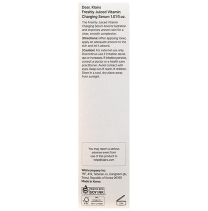 Klairs Freshly Juiced Vitamin Charging Serum