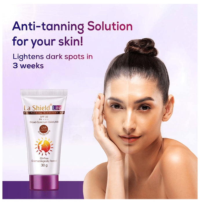 La Shield Lite Anti Tanning Sunscreen Gel SPF 30