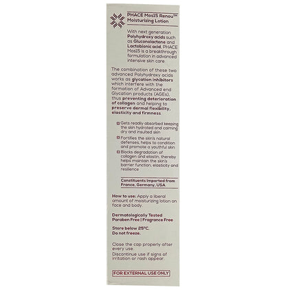 Phace Mos15 Renou Moisturizing Lotion Hydrating Softening