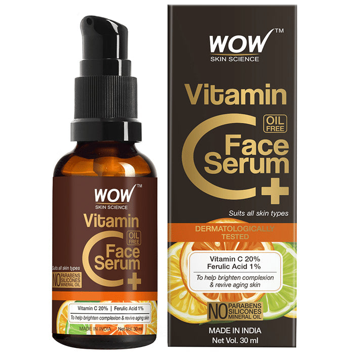 WOW Skin Science Oil Free Vitamin C Face Serum - Classic Derma