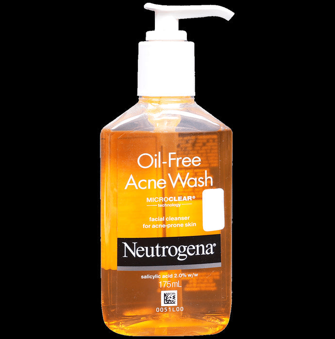 Neutrogena Oil Free Acne Wash Facial Cleanser with Salicylic Acid | For Acne Prone Skin - Classic Derma