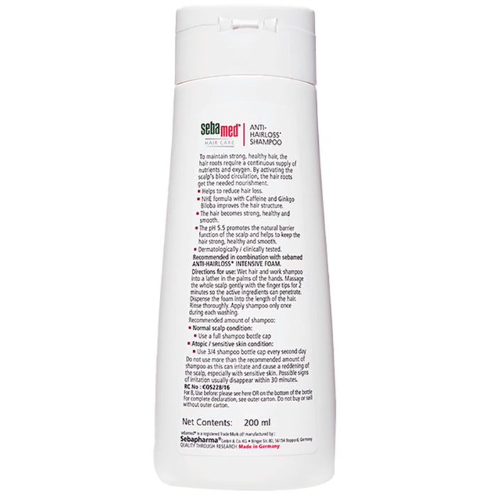 Sebamed Anti Hairloss Shampoo with Caffeine & Ginko Biloba for Hair Care | For All Hair Types