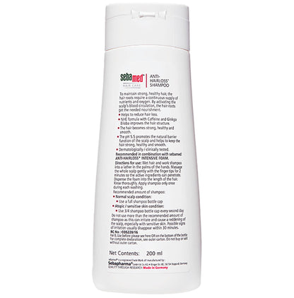 Sebamed Anti Hairloss Shampoo with Caffeine & Ginko Biloba for Hair Care | For All Hair Types