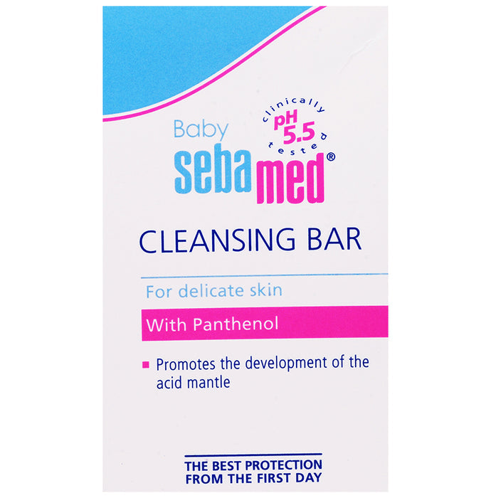 Sebamed Baby Cleansing Bar with Panthenol & 5.5 pH | For Delicate Skin