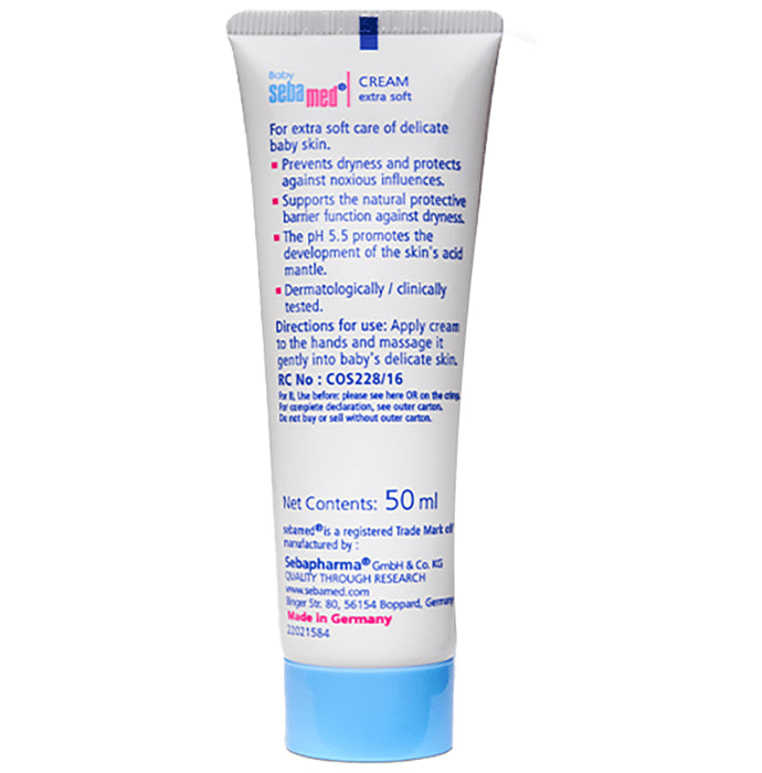 Sebamed Baby Cream Extra Soft with Panthenol & Jojoba Oil | For Delicate Skin