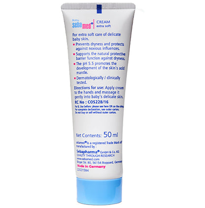 Sebamed Baby Cream Extra Soft with Panthenol & Jojoba Oil | For Delicate Skin