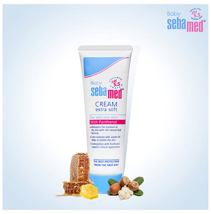 Sebamed Baby Cream Extra Soft with Panthenol & Jojoba Oil | For Delicate Skin
