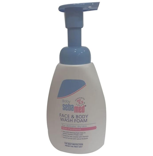 Sebamed Baby Face & Body Wash Foam | For Baby's Delicate & Dry Skin - Classic Derma