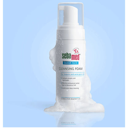 Sebamed Antibacterial Clear Face Cleansing Foam for Impure and Acne prone Skin | Face Care Product for Pimples & Blackheads