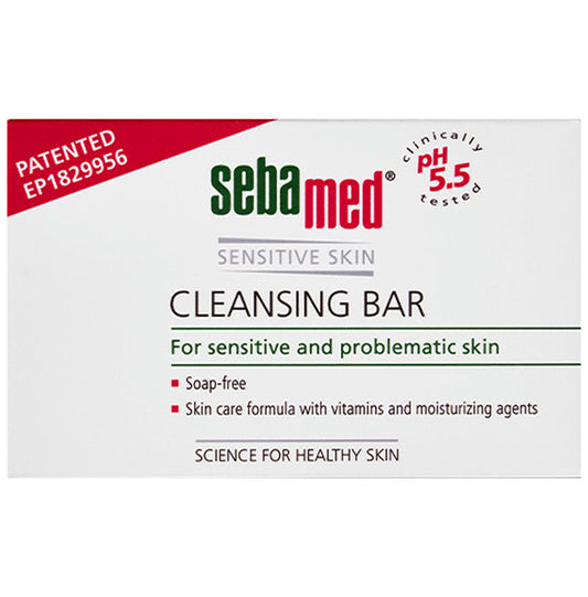 Sebamed Cleansing Bar with Vitamins for Sensitive Skin | Soap Free - Classic Derma