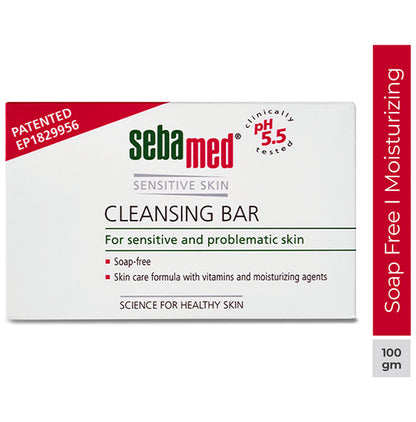 Sebamed Cleansing Bar with Vitamins for Sensitive Skin | Soap Free