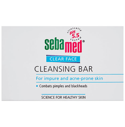 Sebamed Clear Face Cleansing Bar for Acne Prone Skin | Combats Pimples & Blackheads - Classic Derma