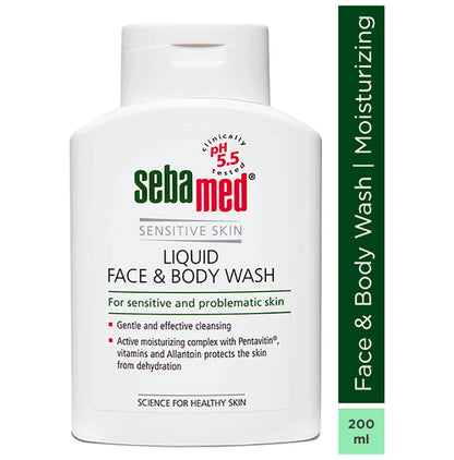 Sebamed Liquid Face & Body Wash with Allantoin | For Sensitive Skin
