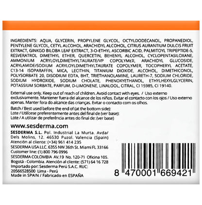 Sesderma C-Vit Moisturizing Facial Cream - Classic Derma