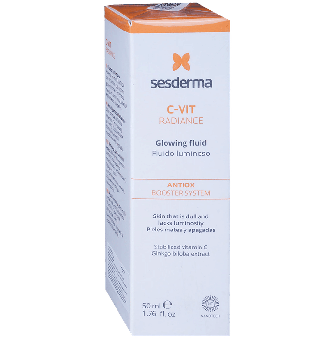 Sesderma C-Vit Radiance Glowing Facial Fluid | Face Care Product with Antiox Booster System - Classic Derma