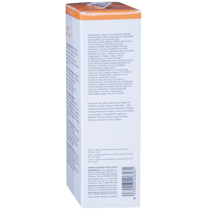 Sesderma C-Vit Radiance Glowing Facial Fluid | Face Care Product with Antiox Booster System