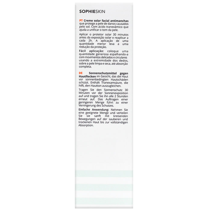 Sophieskin AntiManchas Whitening Facial Cream SPF 50
