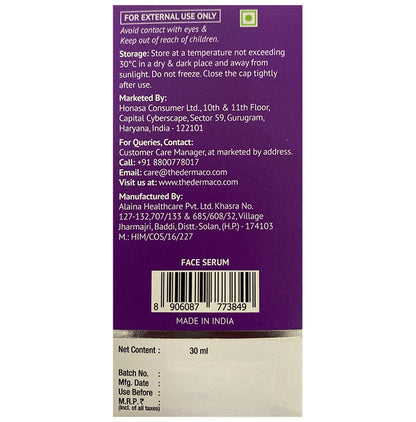 The Derma Co 2% Salicylic Acid Face Serum | For Active Acne