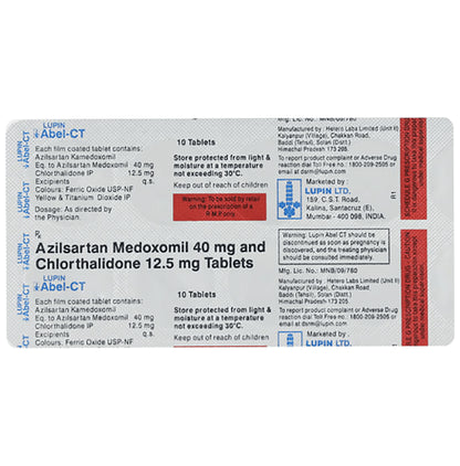 Abel-CT 40mg/12.5mg Tablet