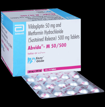 Abvida-M 50/500 Eazy Glide Tablet SR - Classic Derma